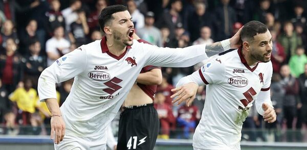 'Tonny' Sanabria marca, pero el Torino no pasa de un empate ante Salernitana