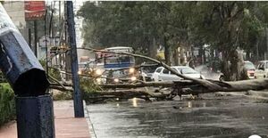Asunción con estragos tras temporal