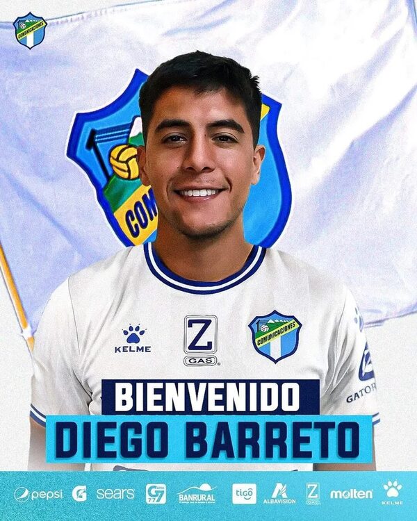 Barreto Lara, en Comunicaciones de Guatemala - Fútbol Internacional - ABC Color