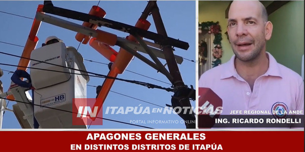 APAGONES EN LA ZONA SUR DE ITAPÚA AFECTARON A USUARIOS - Itapúa Noticias