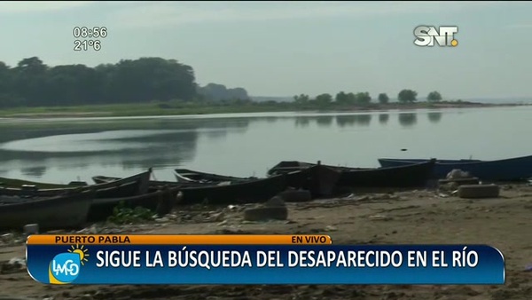 Puerto Pabla: Sigue la búsqueda del desaparecido en el río - SNT