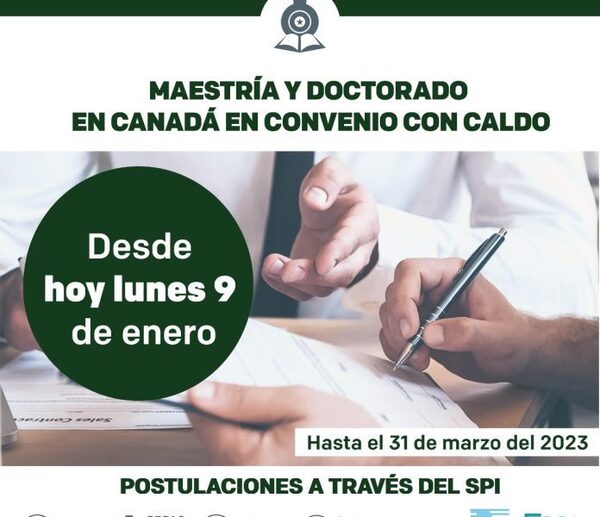Becal habilita desde hoy postulación a becas de maestrías y doctorados en Canadá
