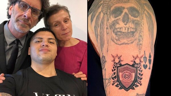 Hijo de estrella de cine se tatuó la bandera de Paraguay en el brazo