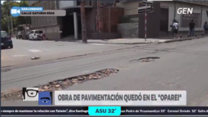 Diario HOY | Obras de pavimentación en San Lorenzo quedaron en el "oparei", denuncian