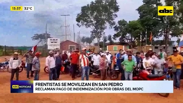 Frentistas se movilizan en San Pedro - ABC Noticias - ABC Color