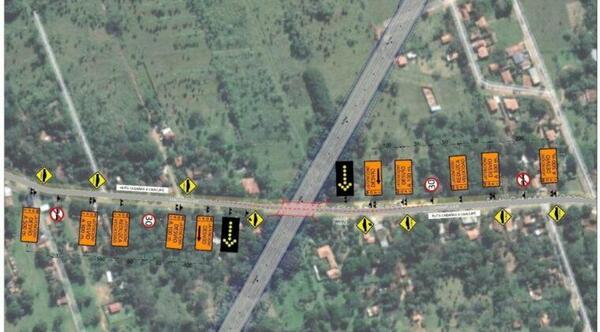 Desvíos en el tramo Caacupé – Cabañas por obras – Prensa 5