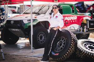 Andrea Lafarja se muestra optimista tras el día de descanso del Dakar