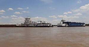 La Nación / Bajante del río en Pilar: embarcaciones varadas suben a 19 y tramo se encuentra bloqueado