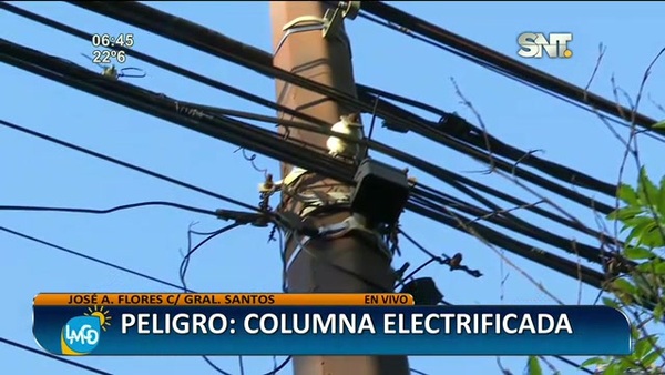 ¡Peligro! Columna electrificada - SNT
