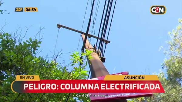¡Peligro! Columna electrificada - C9N