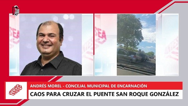 VIDEO: Kilométricas filas de vehículos en paso fronterizo Encarnación - Posadas - Megacadena — Últimas Noticias de Paraguay