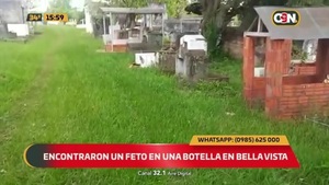 Feto encontrado en un cementerio en Bella Vista - C9N