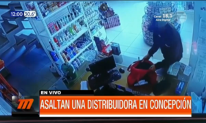 A punta de arma de fuego asaltaron distribuidora en Concepción - Paraguaype.com