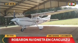 Reportan robo de avioneta en Caaguazú
