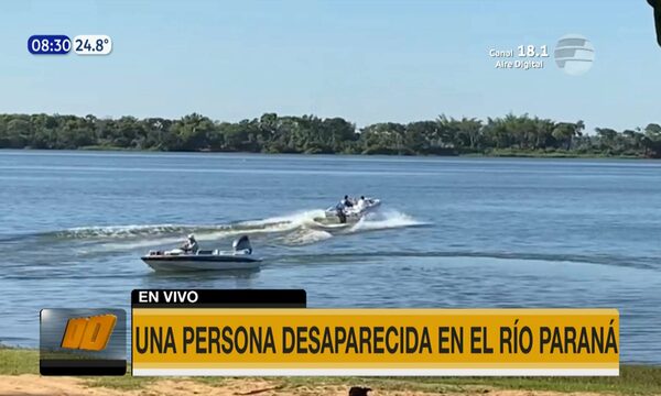 Joven desapareció en el río Paraná - Paraguaype.com