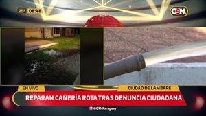 Reparan cañería rota tras denuncia ciudadana - C9N
