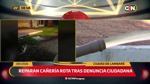 Reparan cañería rota tras denuncia ciudadana - C9N