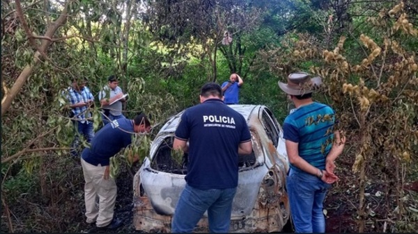 Hallan incinerado el vehículo de joven asesinado - Paraguaype.com