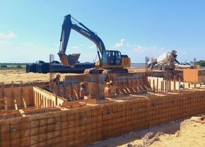 Defensa Costera de Pilar: adelantan trabajos en futura Estación de Control Hídrico del Arroyo San Lorenzo