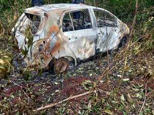Encuentran calcinado auto de joven asesinado en Alto Paraná | 1000 Noticias