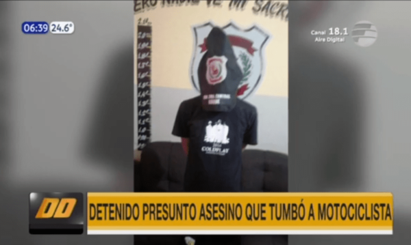 Detienen a presunto asesino que tumbó a motociclista en Luque | Telefuturo
