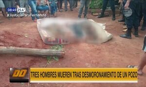 Tres hombres mueren tras desmoronamiento de un pozo - Paraguaype.com