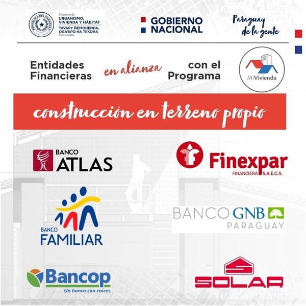 Seis entidades financieras se suman a nueva modalidad del programa Mi Vivienda - .::Agencia IP::.