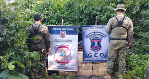 Hallan 18 paquetes con panes de marihuana en el distrito de Vaquería - Noticiero Paraguay