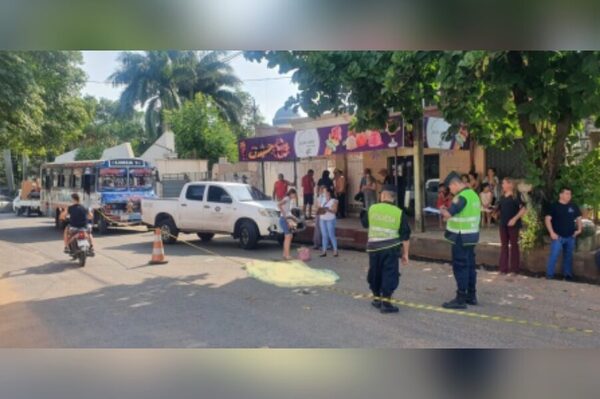 Bus arrolló a doña cuando cruzaba la calle en San Lorenzo