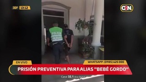 Prisión preventiva para "Bebé Gordo" - C9N