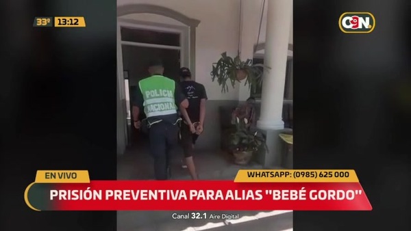 Prisión preventiva para "Bebé Gordo" - C9N