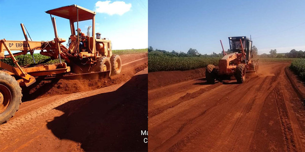 REALIZAN TRABAJOS DE CONSERVACIÓN Y MANTENIMIENTOS DE CAMINOS EN CARLOS A. LÓPEZ - Itapúa Noticias