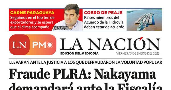 La Nación / LN PM: edición mediodía del 13 de enero
