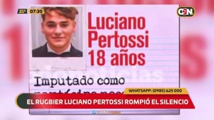 El rugbier Luciano Pertossi rompió el silencio - C9N