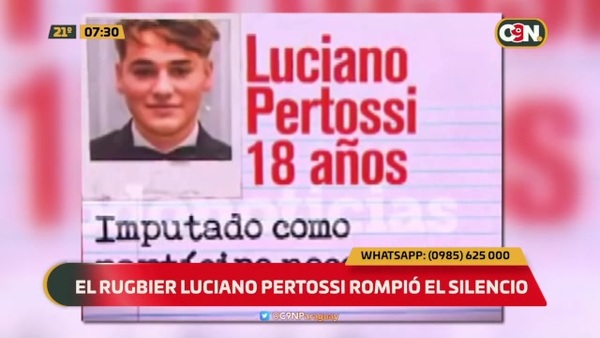 El rugbier Luciano Pertossi rompió el silencio - C9N