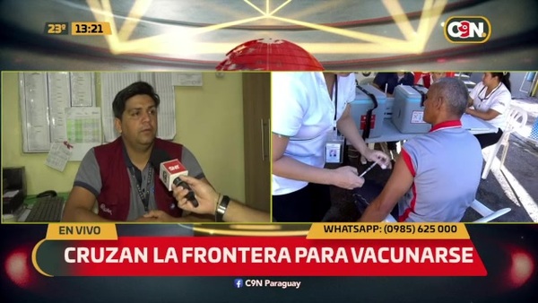 Cruzan la frontera para vacunarse - C9N
