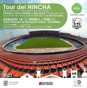El “tour del hincha”, visitas a legendarios estadios en Asunción | 1000 Noticias