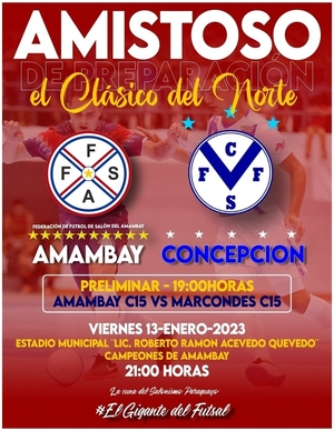 Amambay y Concepción vuelven a enfrentarse este viernes - Radio Imperio