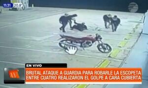 Brutal ataque a guardia para robarle la escopeta - Paraguaype.com