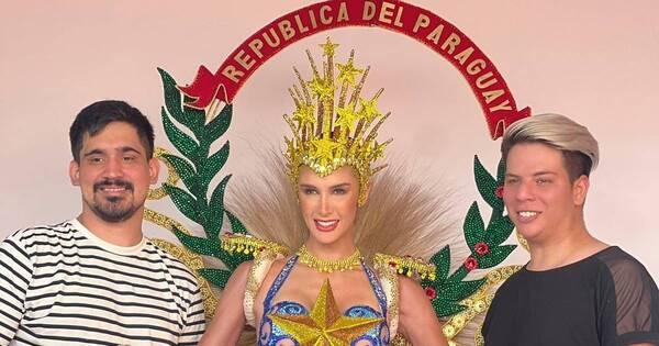 La Nación / ¡Desde Encarnación para el mundo! Artesanos del Sur crearon el traje alegórico de Leah Ashmore