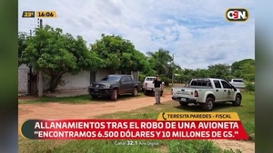 Primeros datos del allanamiento tras el robo de una avioneta - C9N