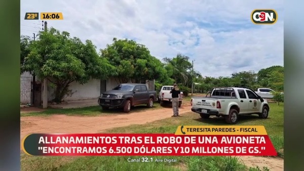 Primeros datos del allanamiento tras el robo de una avioneta - C9N