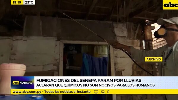 Fumigaciones del SENEPA paran por lluvias - ABC Noticias - ABC Color