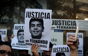 Organizan manifestaciones en apoyo a la familia de Fernando Báez Sosa