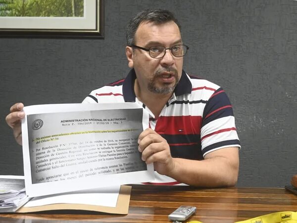 Funcionario de la ANDE que recibirá G. 4.300 millones de indemnización explicó el motivo - Economía - ABC Color