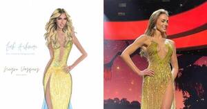 La Nación / Leah prestó el diseño de “Guyra chovy” a la miss Chile y es aplaudida en redes