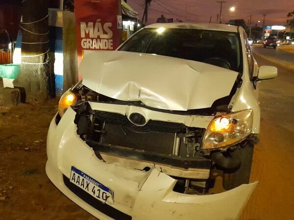 San Bernardino: accidente con daños materiales - Nacionales - ABC Color
