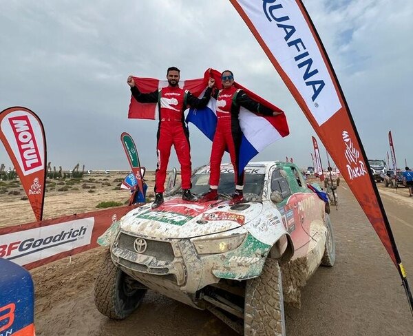 La emoción de Lafarja en la meta del Dakar: ”El sacrificio dio sus frutos”