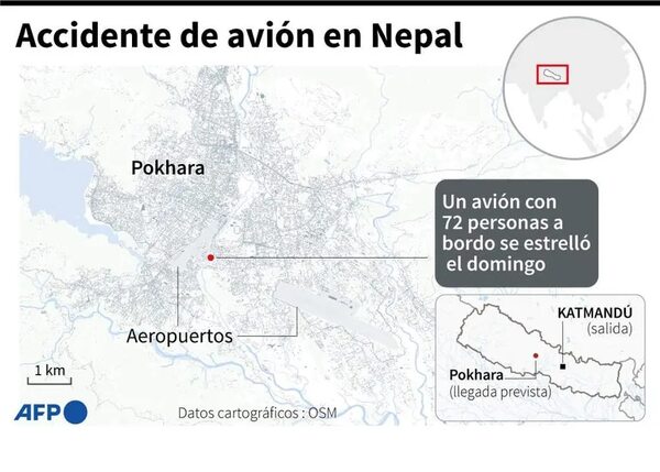 El accidente aéreo de Nepal, el más grave de los últimos diez años en la zona - Mundo - ABC Color