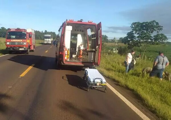 Cuatro muertos en brutal percance rutero ocurrido este domingo en Ponta Porã